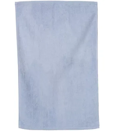 Q-Tees T300 Deluxe Hemmed Hand Towel Light Blue front view