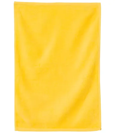 Q-Tees T300 Deluxe Hemmed Hand Towel Yellow front view