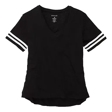 Boxercraft T62 Women's Sporty Slub T-Shirt Black front view