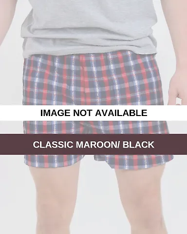 Boxercraft F48 Classic Flannel Boxer Classic Maroon/ Black front view