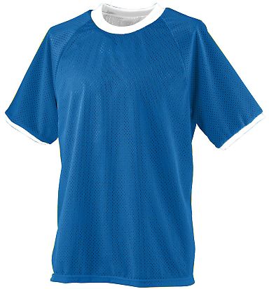 Augusta Sportswear 217 REVERSIBLE PRACTICE JERSEY in Royal/ white front view