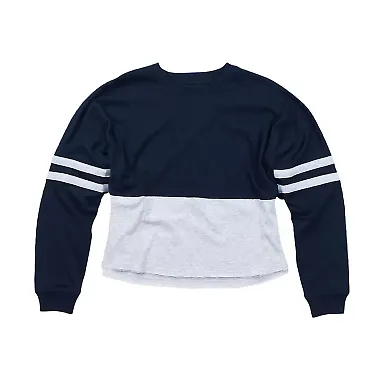 Boxercraft T15 Women's Cropped Retro Jersey Navy/ Oxford front view
