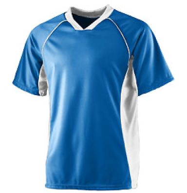 Augusta Sportswear 243 WICKING SOCCER SHIRT in Royal/ white front view