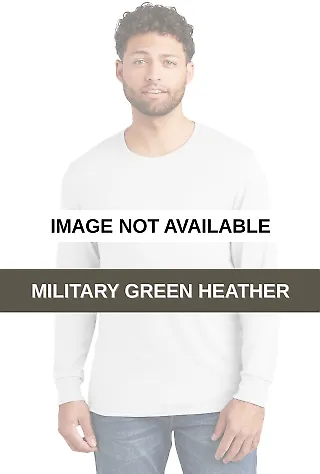 Jerzees 560LSR Premium Blended Ringspun Long Sleev Military Green Heather front view