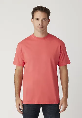 Cotton Heritage OU1690 Garment Dye Short Sleeve in Flamingo front view