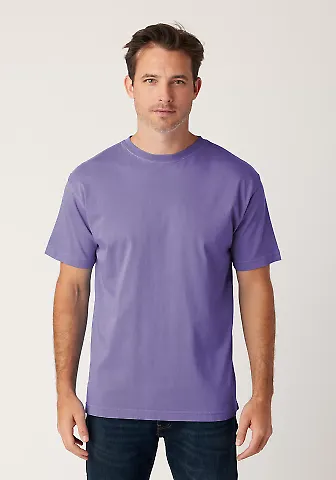 Cotton Heritage OU1690 Garment Dye Short Sleeve in Purple haze front view
