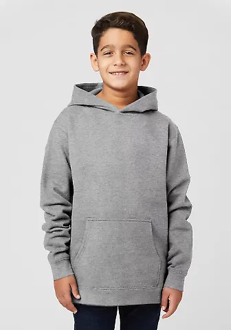 Cotton Heritage Y2550 Youth Pullover Fleece in Carbon grey front view