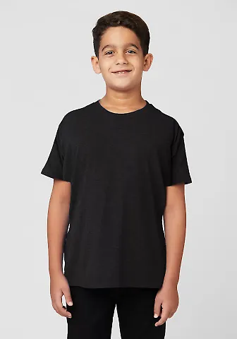 Cotton Heritage YC1046 Youth Short Sleeve Charcoal Heather front view