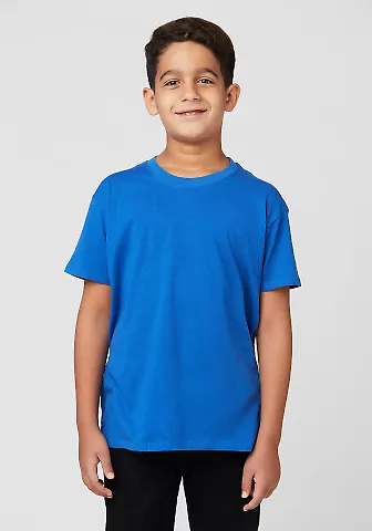 Cotton Heritage YC1046 Youth Short Sleeve Team Royal front view