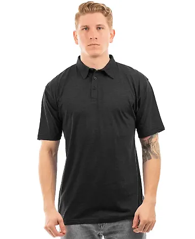 Burnside Clothing 0800 Fader Play Sport Shirt Heather Charcoal front view