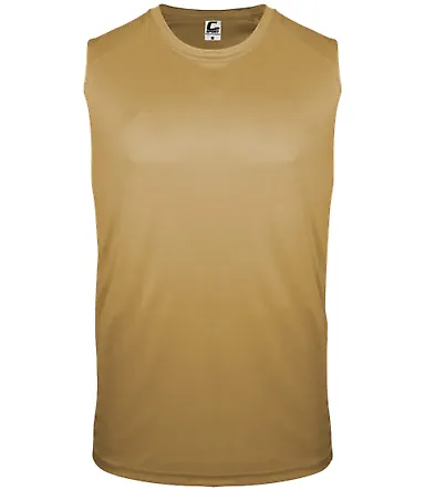 C2 Sport 5230 Youth Sleeveless T-Shirt Vegas Gold front view