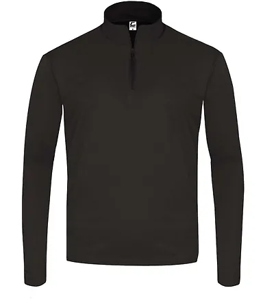 C2 Sport 5202 Youth Quarter-Zip Pullover Black front view