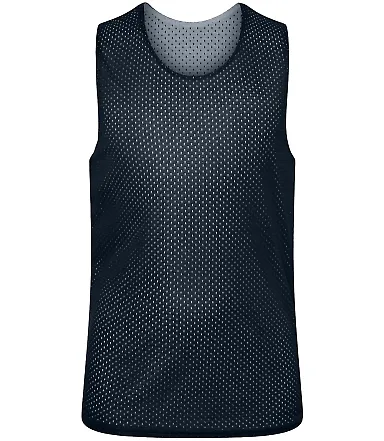 C2 Sport 5228 Youth Reversible Mesh Tank Navy/ White front view