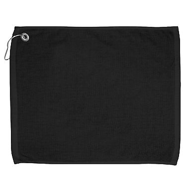Carmel Towel Company C162523GH Golf Towel Black front view