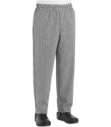 Chef Designs 5360 Baggy Chef Pants Black and White Check front view