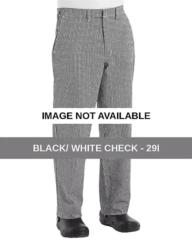 Chef Designs 2020 Cook Pants Black/ White Check - 29I front view