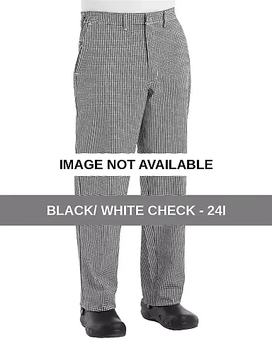 Chef Designs 2020EXT Cook Pants Extended Sizes Black/ White Check - 24I front view