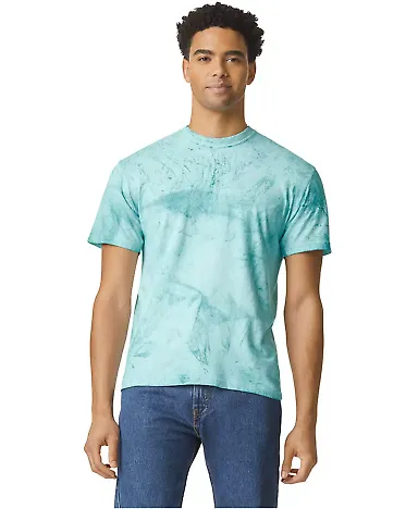 Comfort Colors 1745 Colorblast Heavyweight T-Shirt in Sea glass front view