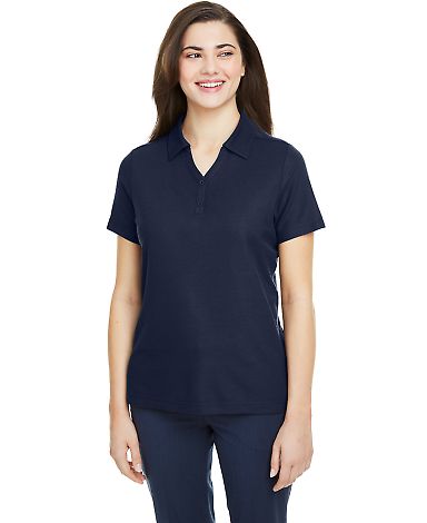 Core 365 CE112W Ladies' Fusion ChromaSoft™ Pique in Classic navy front view