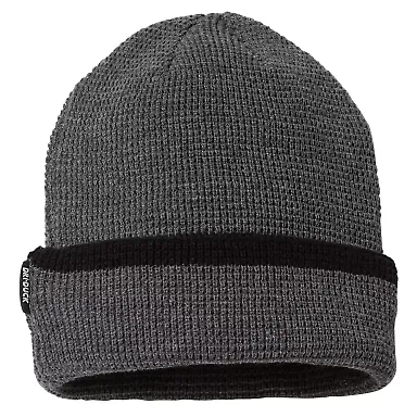 DRI DUCK 3564 Enclave Waffle Beanie Charcoal front view