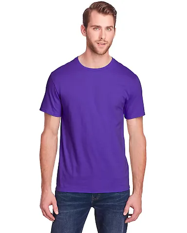 Fruit of the Loom IC47MR Unisex Iconic T-Shirt Purple front view