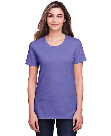 Fruit of the Loom IC47WR Women's Iconic T-Shirt Retro Heather Purple front view