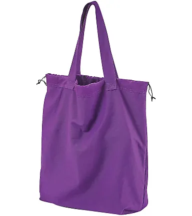 BAGedge BE087 Drawstring Tote in Purple front view