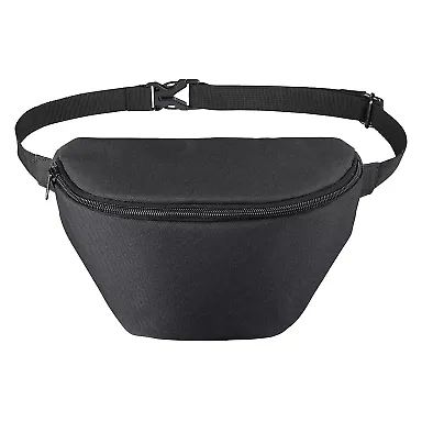 BAGedge BE260 Unisex Fanny Pack BLACK front view