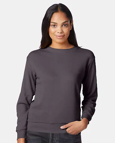Alternative Apparel 9903CT Women's Washed Terry Th DARK GREY front view