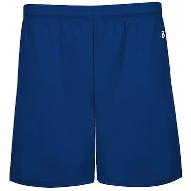 Badger Sportswear 4146 B-Core 5" Pocketed Shorts in Royal front view