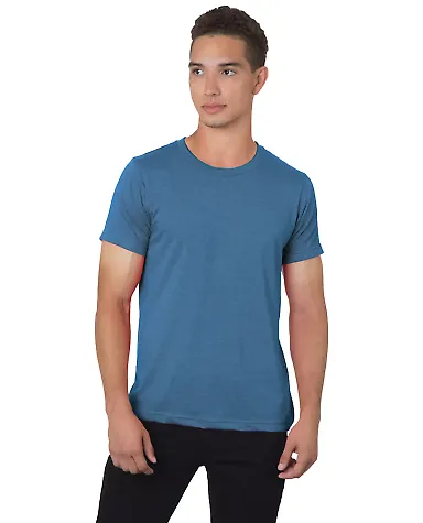 Bayside Apparel 9510 Unisex Short Sleeve Jersey T- Heather Royal front view