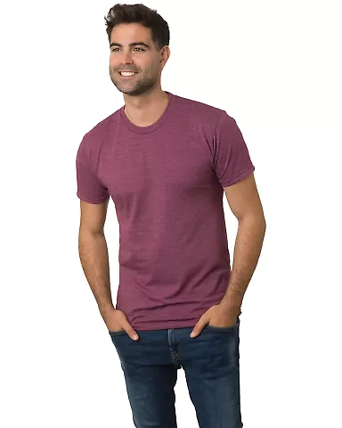 Bayside Apparel 9570 Triblend Tee Tri Maroon front view