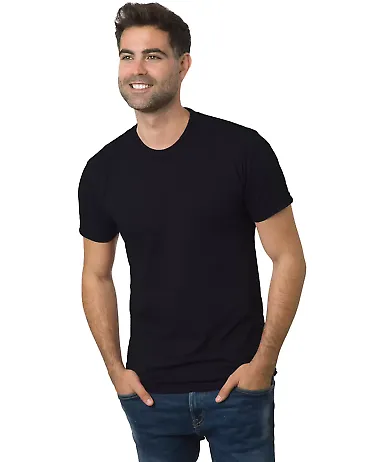 Bayside Apparel 9570 Triblend Tee Solid Black front view