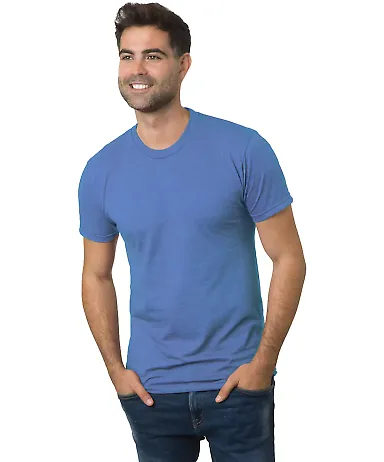 Bayside Apparel 9570 Triblend Tee Tri Blue Berry front view