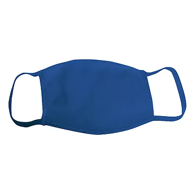 Bayside Apparel 9100 100% Cotton Face Mask Royal Blue front view