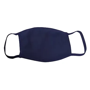 Bayside Apparel 9100 100% Cotton Face Mask Navy front view