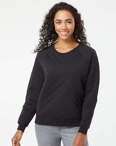 Boxercraft R08 Quilted Pullover in Black front view
