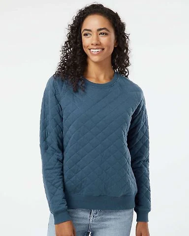 Boxercraft R08 Quilted Pullover in Indigo front view