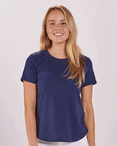 Boxercraft T67 Women's Cut-It-Out T-Shirt in Navy front view