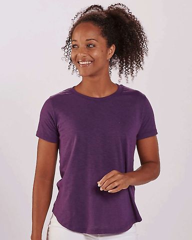 Boxercraft T67 Women's Cut-It-Out T-Shirt in Purple front view