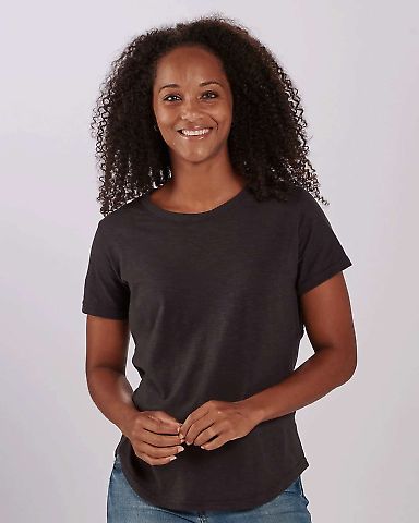 Boxercraft T67 Women's Cut-It-Out T-Shirt in Black front view