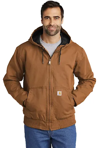 CARHARTT 104050 Carhartt   Washed Duck Active Jac Carhartt Brown front view