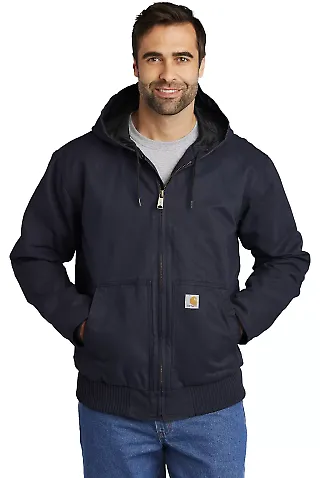 CARHARTT 104050 Carhartt   Washed Duck Active Jac Navy front view