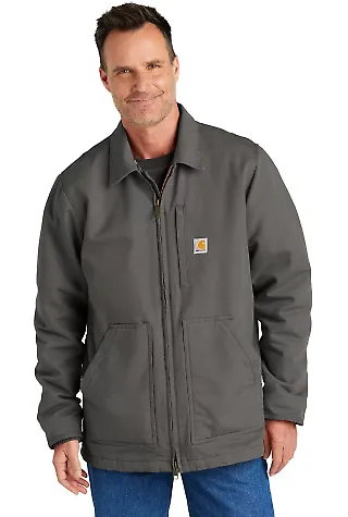 CARHARTT CT104293 Carhartt   Sherpa-Lined Coat Gravel front view