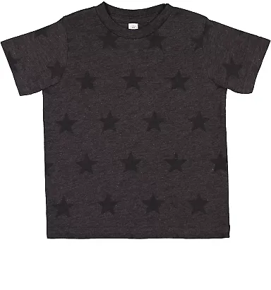 Code V 3029 Toddler Star Print Tee in Smoke star front view