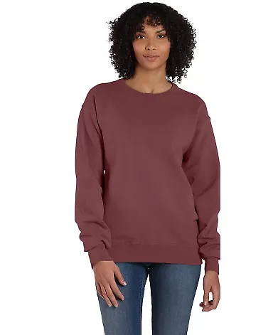 Comfort Wash GDH400 Garment Dyed Unisex Crewneck S in Cayenne front view
