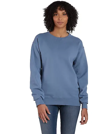 Comfort Wash GDH400 Garment Dyed Unisex Crewneck S in Saltwater front view