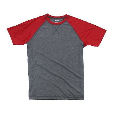 Boxercraft T04 Double Play Tee Red/ Granite front view