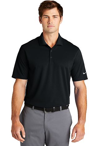 Nike NKDC1963  Dri-FIT Micro Pique 2.0 Polo in Black front view
