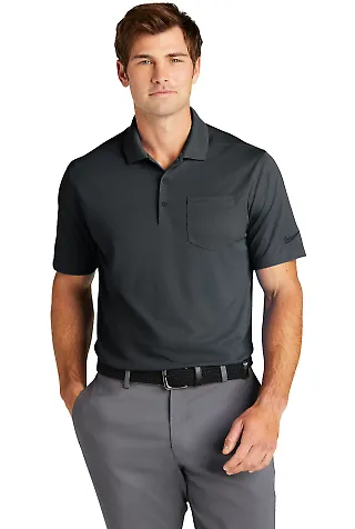Nike NKDC2103  Dri-FIT Micro Pique 2.0 Pocket Polo Anthracite front view